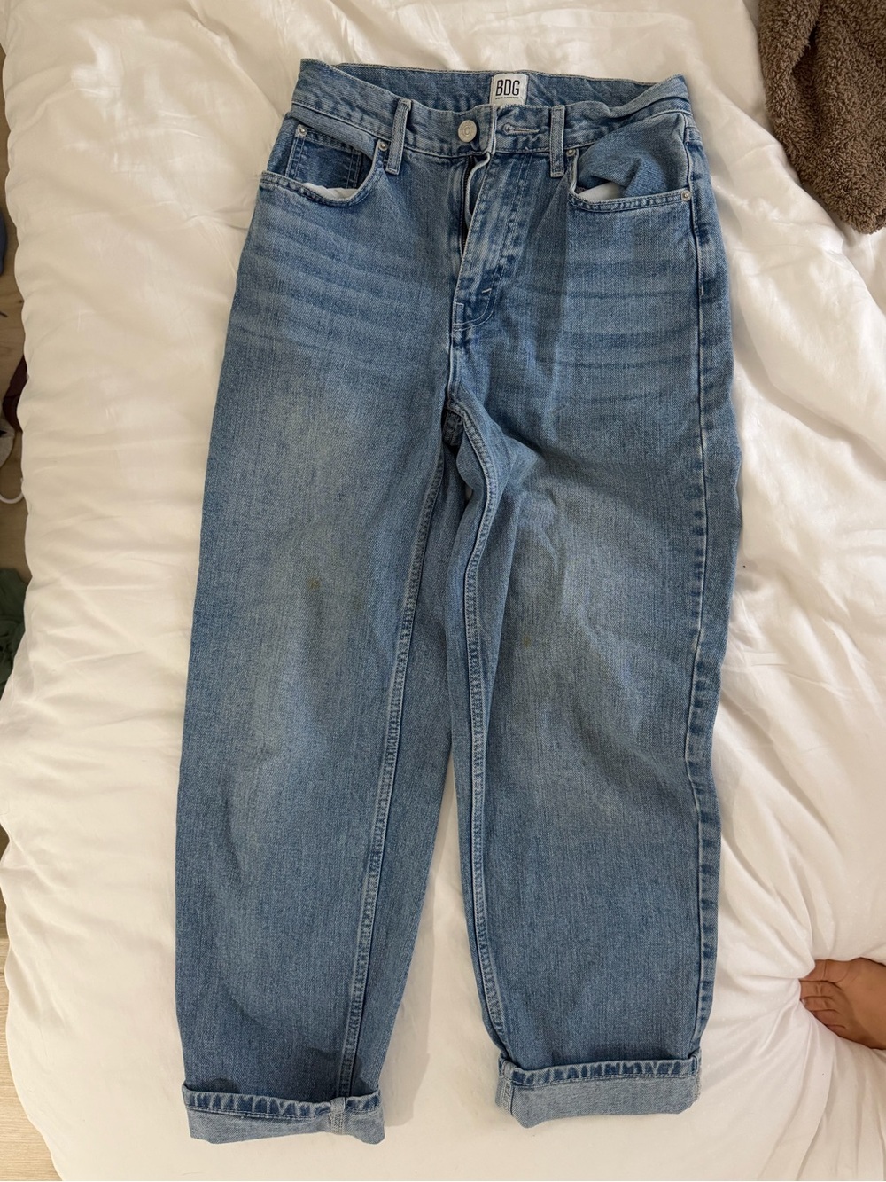 BDG Light Blue High-Rise Mom Jeans